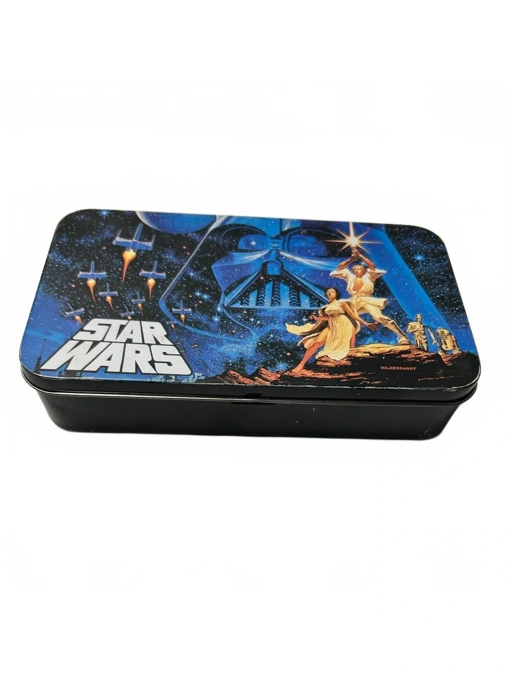 Vintage Star Wars Pencil Box Set with Notebook, Pencils, Sharpener, and Eraser